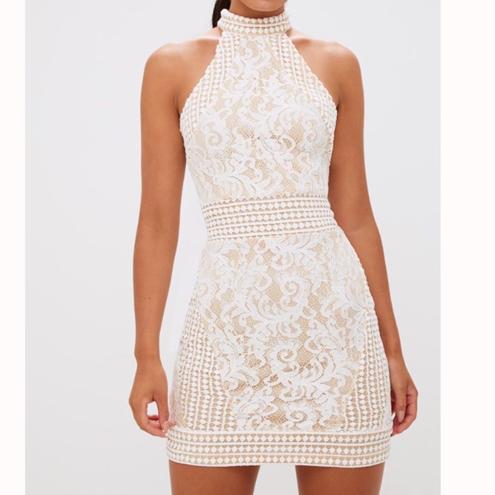 White lace dress
